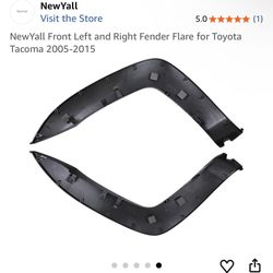 NewYall Front Left and Right Fender Flare for Toyota Tacoma 2005-2015