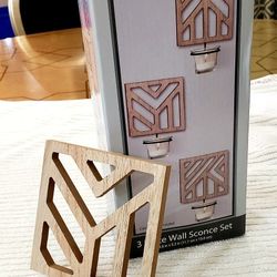 3 Piece Wall Sconce Set New In Box 