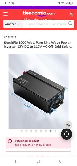 ShockFlo 1000W Pure Sine Wave Power Inverter