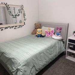 Moving! Full size bed frame, Nightstand And Dresser. 