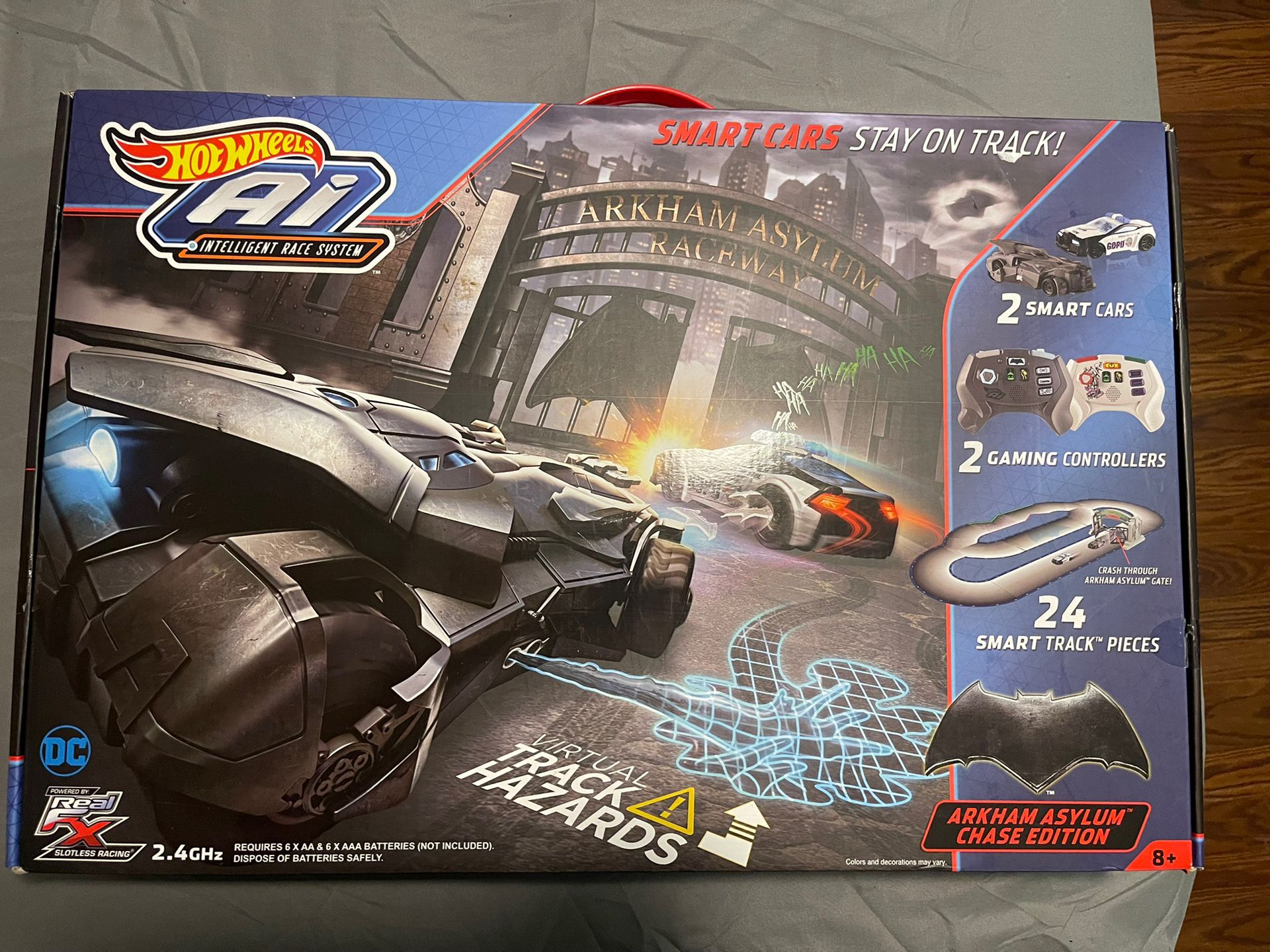 Hot Wheels Ai Starter Set Arkham Asylum Edition Raceway Track Set