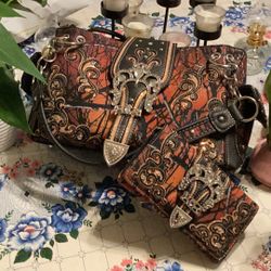 Leather Rhinestone $40