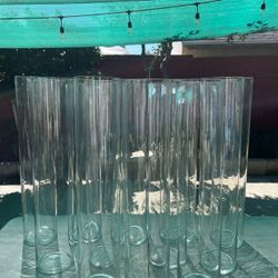 Tall glass cylinders (12 available)