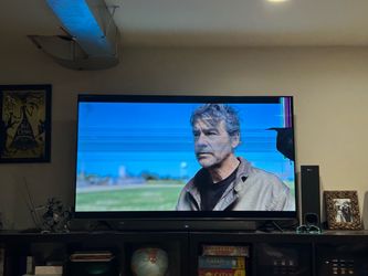 Free 65” tv; works but broken screen.