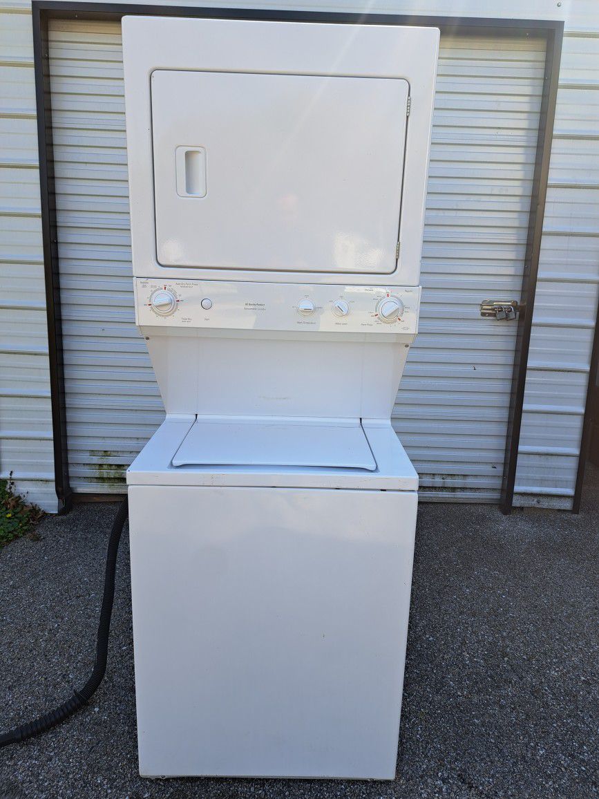 GE Electric Washer Dryer Clothes Machine Combo Broken AS-IS