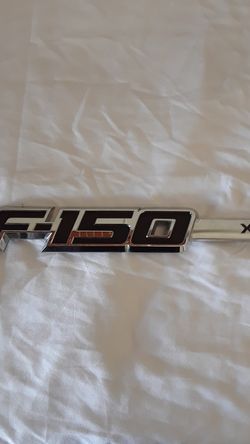 2009 - 2014 Ford "f-150 Xlt" Fender Emblem Bl34-16b114-aa - Used