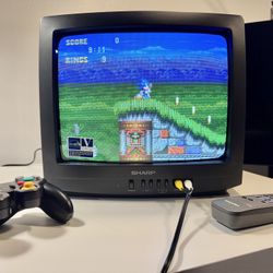 Sharp 13N-M100B 13” CRT TV – Perfect for Retro Gaming