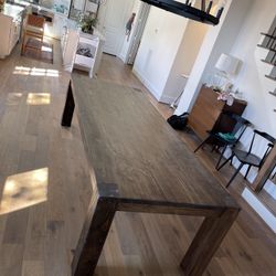 Custom Dining Table Farmhouse Country French Modern Rustic Solid Wood Set Restoration Hardware Insp Bench Hand Built Round Oval Counter Breakfast  