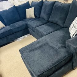 New Black Reverse Chaise Sectional!