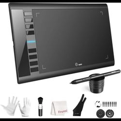 Graphics Drawing Tablet, UGEE M708 10 x 6 inch Large Drawing Tablet 8 Hot Keys