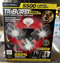 TriBurst Deluxe High Intensity LED 5500 Lumens Flush Mount Ceiling Light