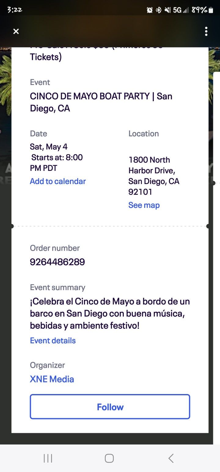 5 De Mayo Boat Party