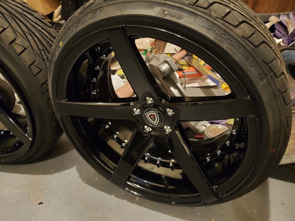 Brand new 20" rims and tires 5x112