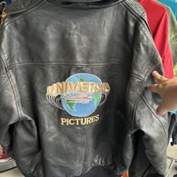 90s Universal Studios Leather Jacket 