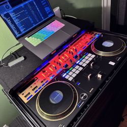 DJ Controller Rev 7  With “Pro X Case” (Black/ Strip light)