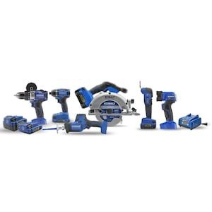 Kobalt 6-Tool 24-Volt Max Brushless Power Tool Combo Kit with Soft Case (Charger Included and 2-Batteries Included)