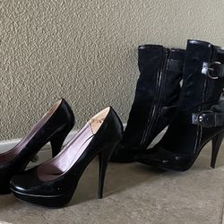 Box Of Shoes High Heels Size 7.5