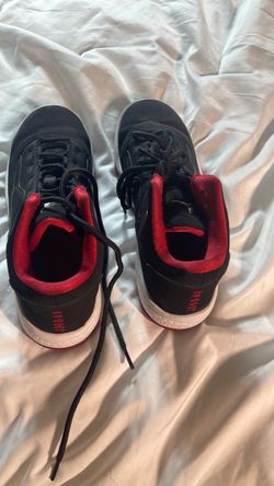 Jordan Black and Red Sneakers