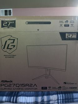 27" 2560X1440/2K QHD DISPLAY PHANTOM® GAMING ASRock PG27Q15R2A CURVED GAMING MONITOR
