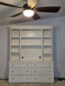 Pottery Barn White Entertainment Center/Hutch