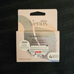 $8 Each (2 Available) Gillette Venus For Pubic Hair & Skin Razor Refill 4 Count