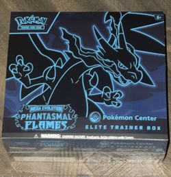 Phantasmal Flames Pokemon Center Exclusive ETB Elite Trainer Box Factory Sealed
