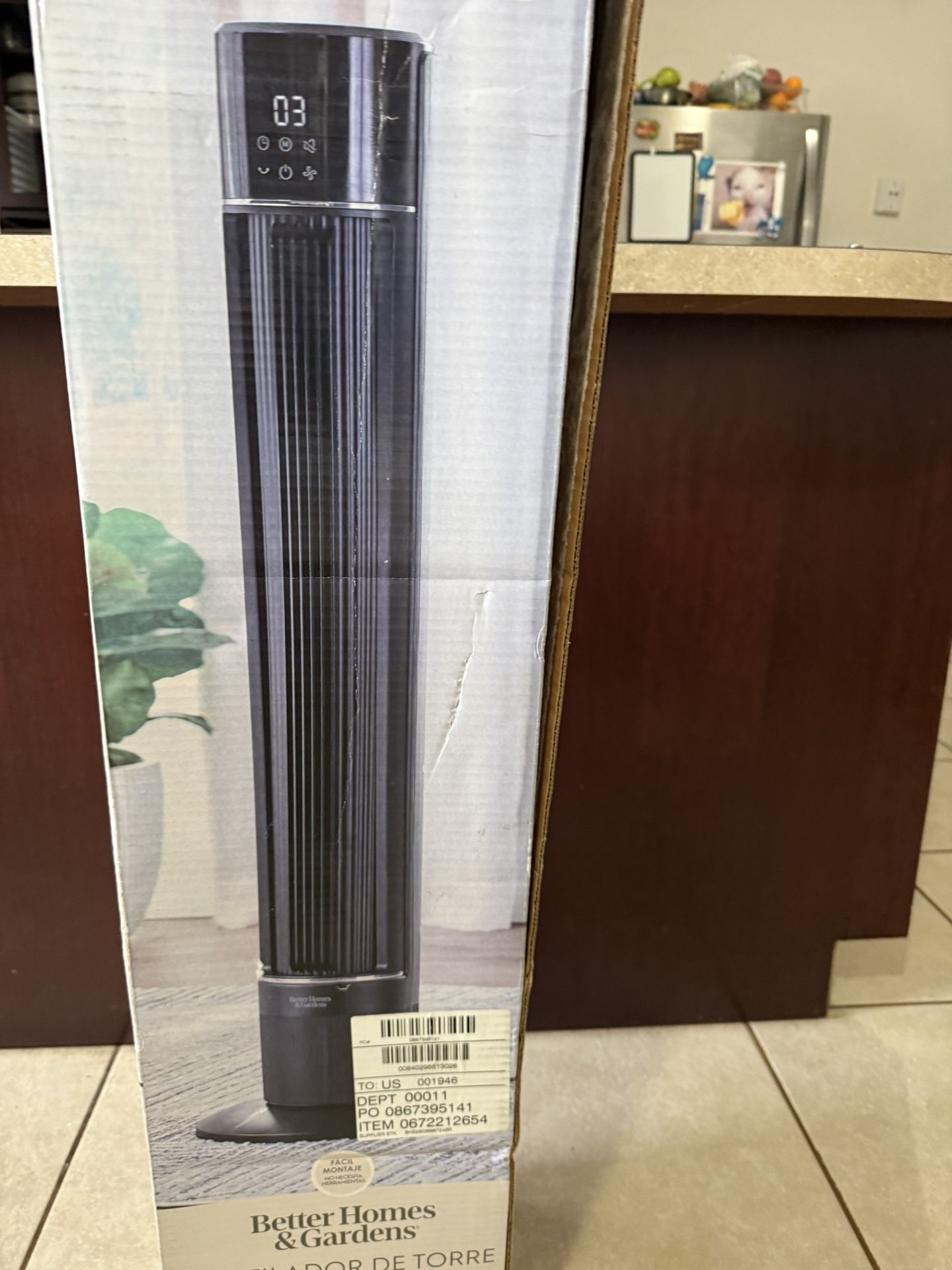 Tower Fan 40 Inch New ( No Control Remote )