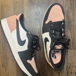 Air Jordan 1 Lows Bleached Coral Mens Size 11