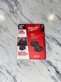 Milwaukee M18 5.0 battery set