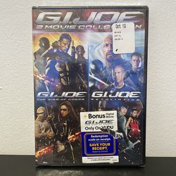 G.I. Joe 2 Movie Collection DVD NEW SEALED Rise Of Cobra + Retaliation The Rock