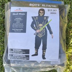Skull Ninja Halloween Costume For Boys 