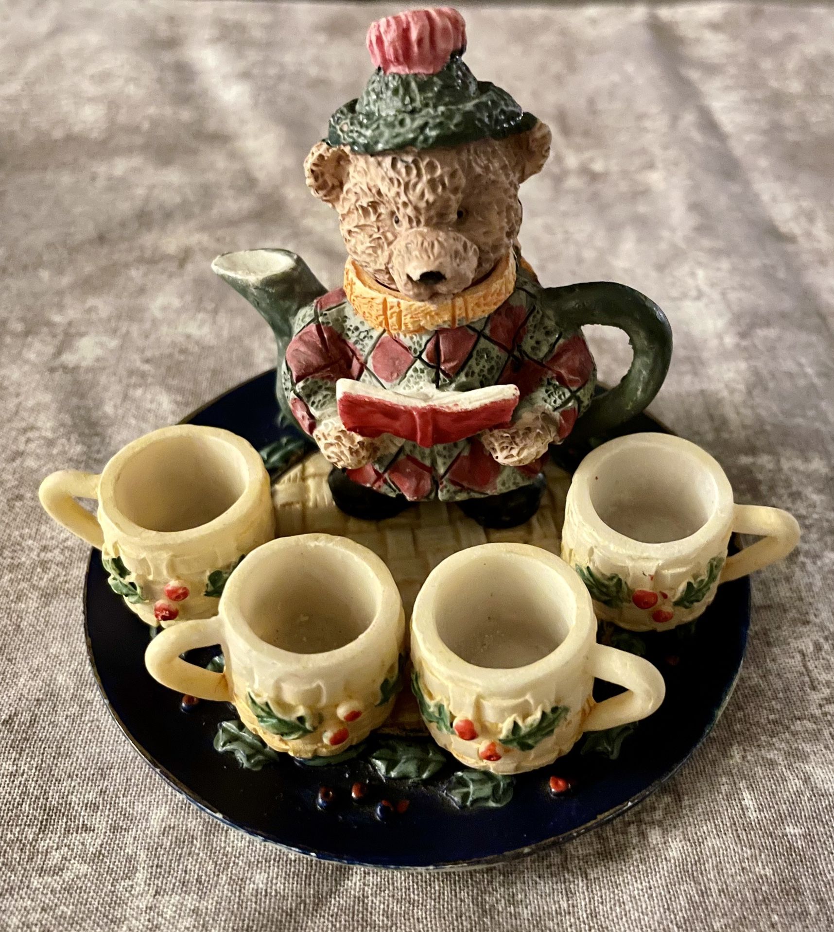 Mini Holiday Bear Tea Set