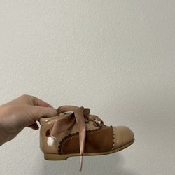Baby’s Bow Ribbon Ankle Boots Shoes Size 5.5