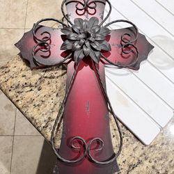 Wood and metal cross