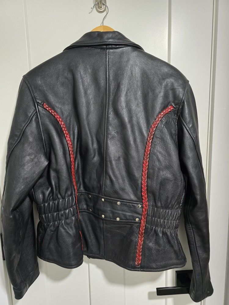 Ladies Leather Riding Jacket
