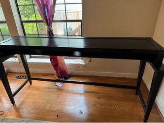 Dark chocolate brown console/art table