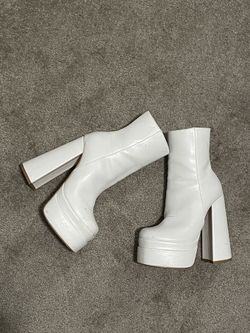 White Platform Boots
