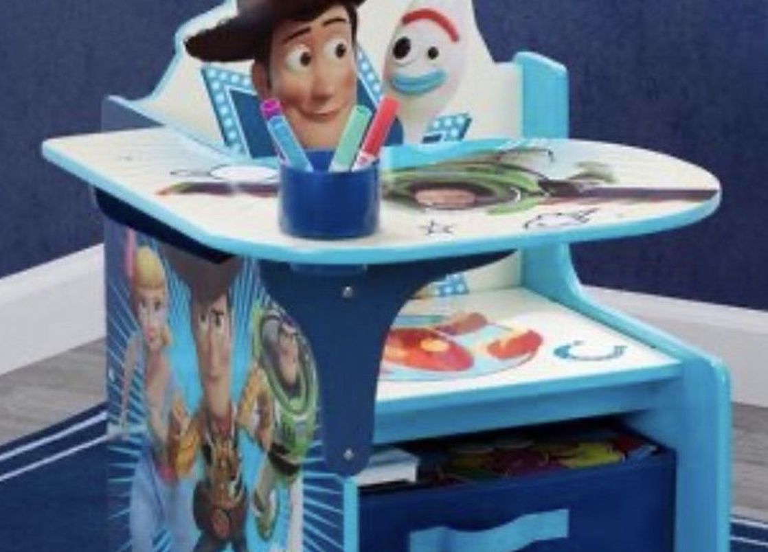 Disney Toy Story 4 Chair Desk with Storage Bin
