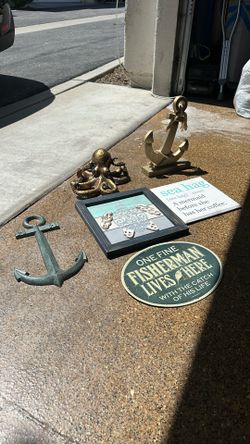 Octopus Marine Sea Decor, Anchor