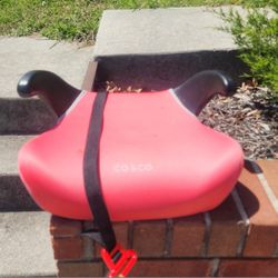 Cosco Kids Rise Backless Booster Car Seat, Coral