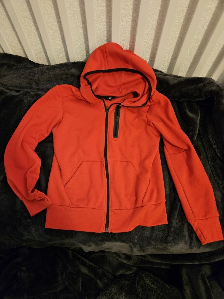 Red UNIQLO Zip Hoody, Small