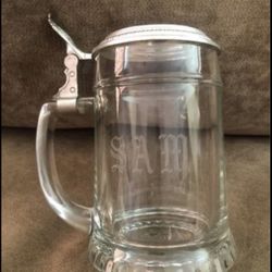 Glass Beer Stein