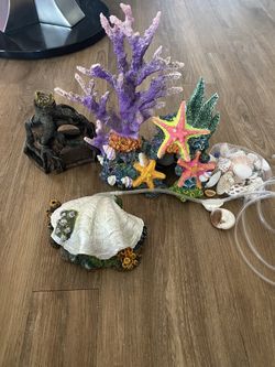 Fish Trank Decorations for all 3 Pieces and shells