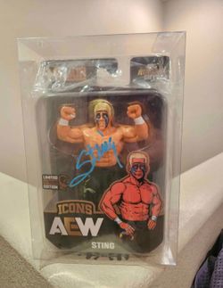 Big Rubber Guys - AEW Icons Sting Limited Edition 1/1000 Signed Figure