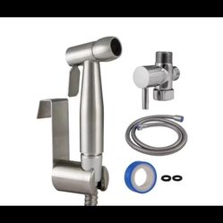 Design House 588913-SS 1-Function Dual-Mount Handheld Non-Electric Bidet Sprayer