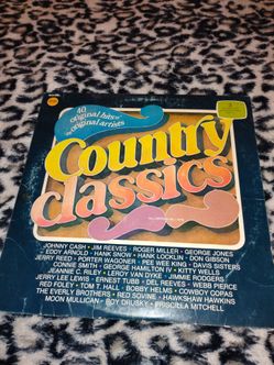 Country Classics 40 Original Hits Vinyl 3-Record Set