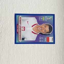 Robert Lewandowski World Cup sticker card