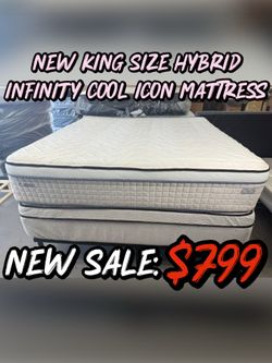 NEW KING SIZE HYBRID INFINITY COOL ICON MATTRESS
