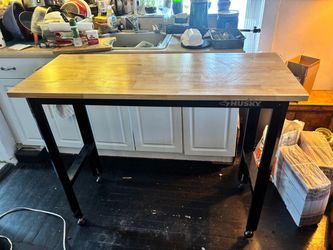 Husky Workbench with Wood Top