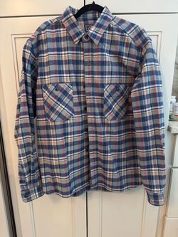 STUDIO D'ARTISAN 5735 HEAVYWEIGHT FLANNEL WORK SHIRT - BLUE